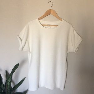 Zara rolled sleeve tee